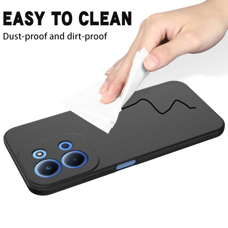 For Xiaomi Poco C85 4G Solid Color Liquid Silicone Dropproof Full Coverage Phone Case
