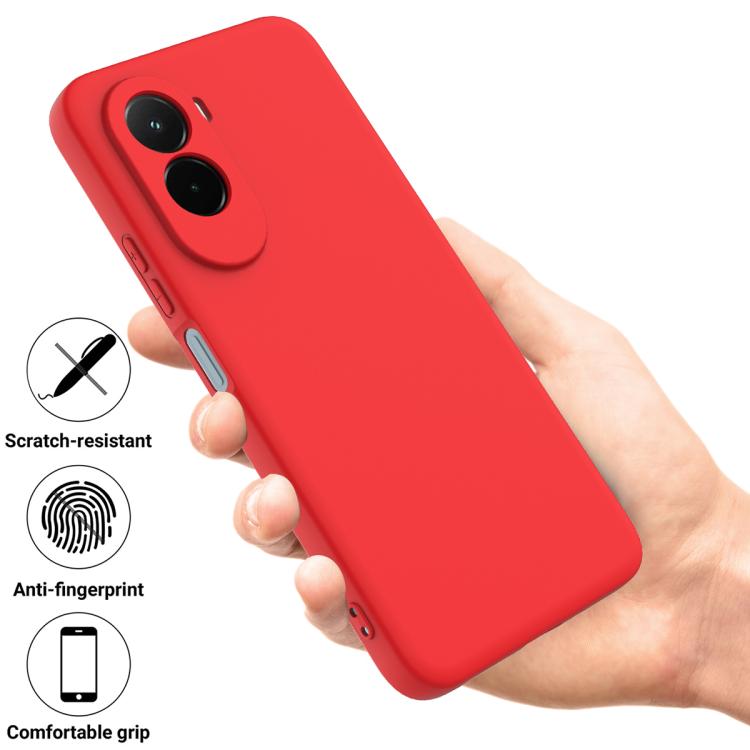 For Xiaomi Poco M7 4G 169mm Solid Color Liquid Silicone Dropproof Full Coverage Phone Case