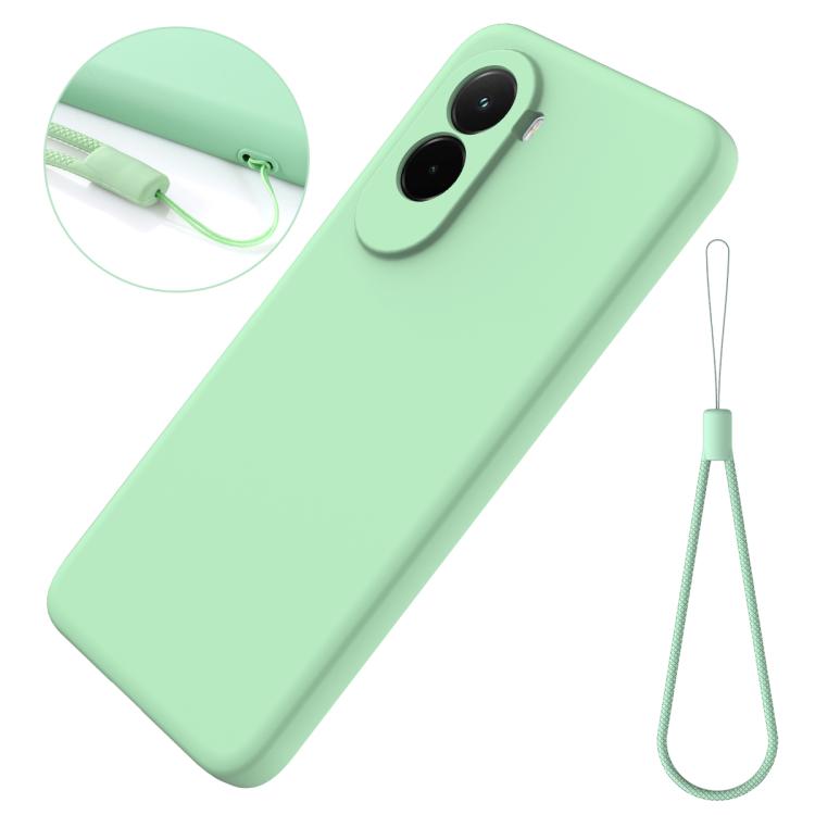 For Xiaomi Poco M7 4G 169mm Solid Color Liquid Silicone Dropproof Full Coverage Phone Case