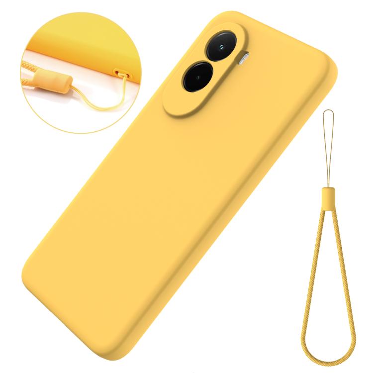 For Xiaomi Poco M7 4G 169mm Solid Color Liquid Silicone Dropproof Full Coverage Phone Case