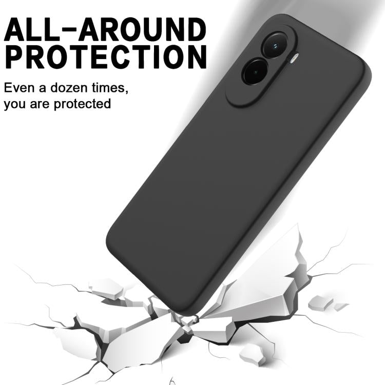 For Xiaomi Poco M7 4G 169mm Solid Color Liquid Silicone Dropproof Full Coverage Phone Case