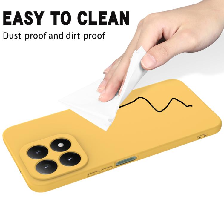 For Xiaomi 15T 5G Solid Color Liquid Silicone Dropproof Full Coverage Phone Case