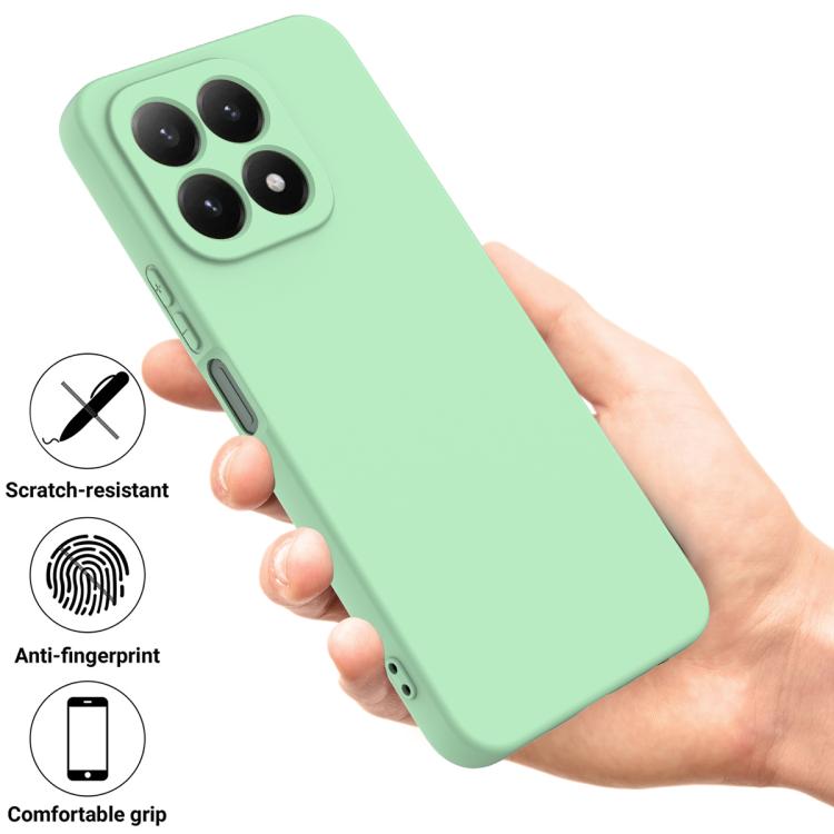 For Xiaomi 17 Solid Color Liquid Silicone Dropproof Full Coverage Phone Case