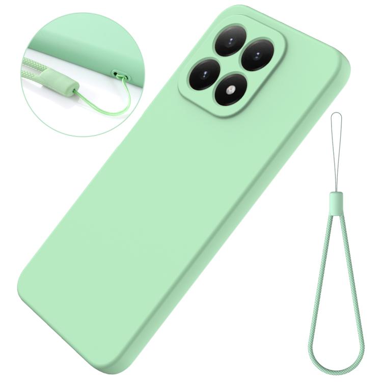 For Xiaomi 17 Solid Color Liquid Silicone Dropproof Full Coverage Phone Case