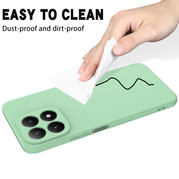 For Xiaomi 17 Solid Color Liquid Silicone Dropproof Full Coverage Phone Case