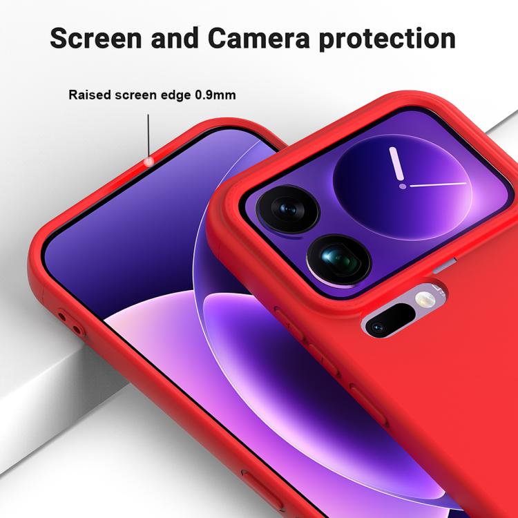 For Xiaomi 17 Pro Max Solid Color Liquid Silicone Dropproof Full Coverage Phone Case