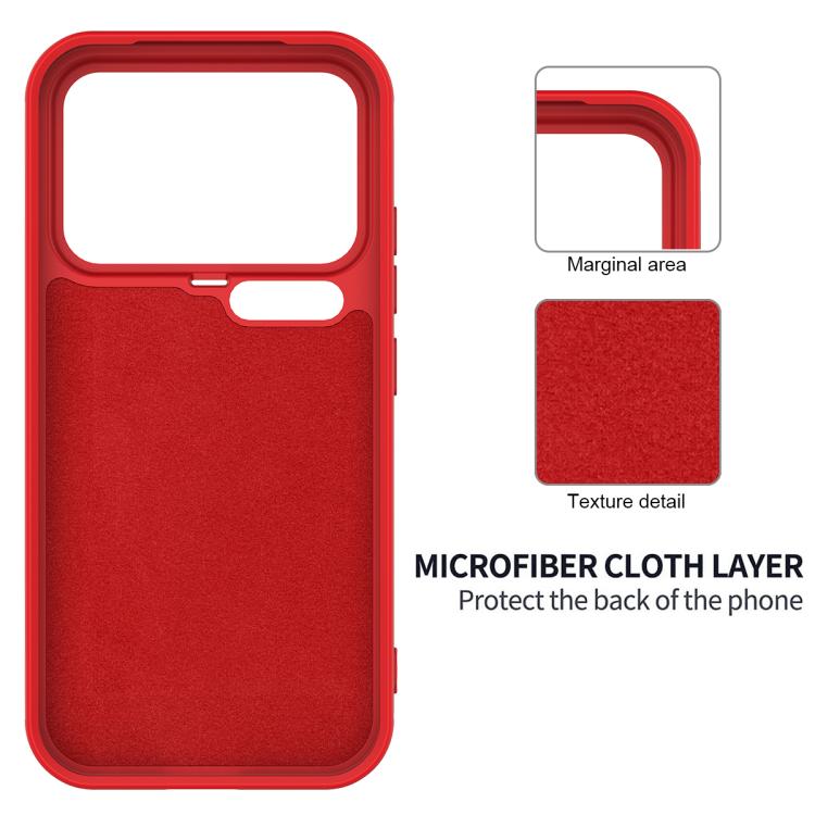 For Xiaomi 17 Pro Max Solid Color Liquid Silicone Dropproof Full Coverage Phone Case