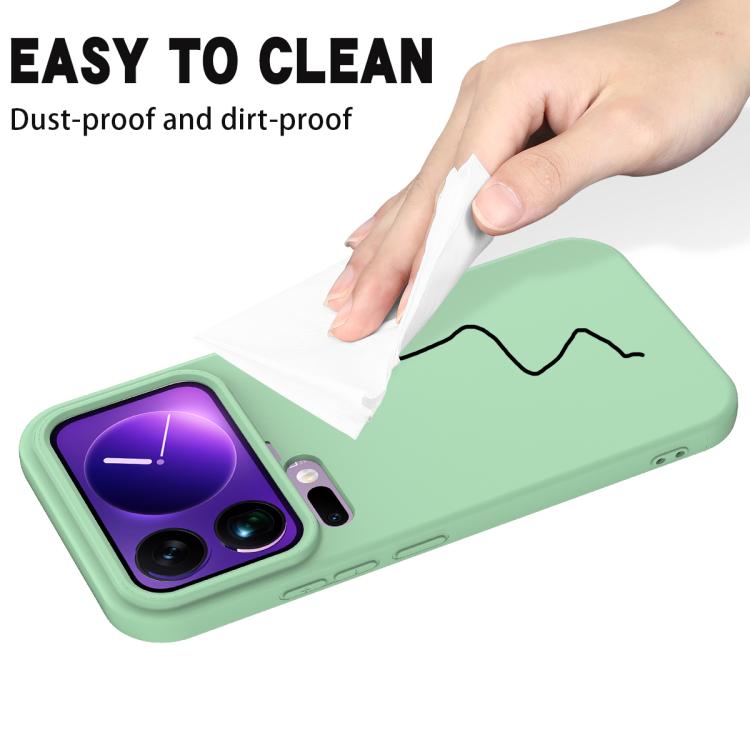 For Xiaomi 17 Pro Max Solid Color Liquid Silicone Dropproof Full Coverage Phone Case