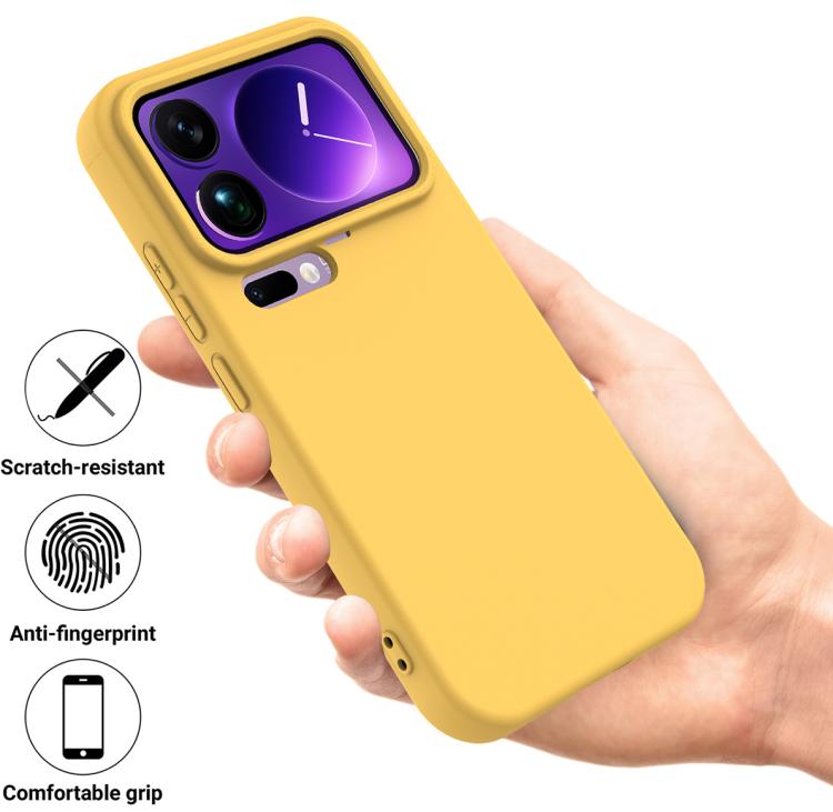 For Xiaomi 17 Pro Max Solid Color Liquid Silicone Dropproof Full Coverage Phone Case