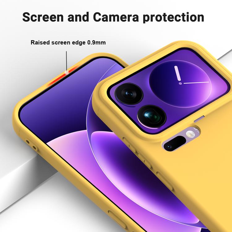For Xiaomi 17 Pro Max Solid Color Liquid Silicone Dropproof Full Coverage Phone Case