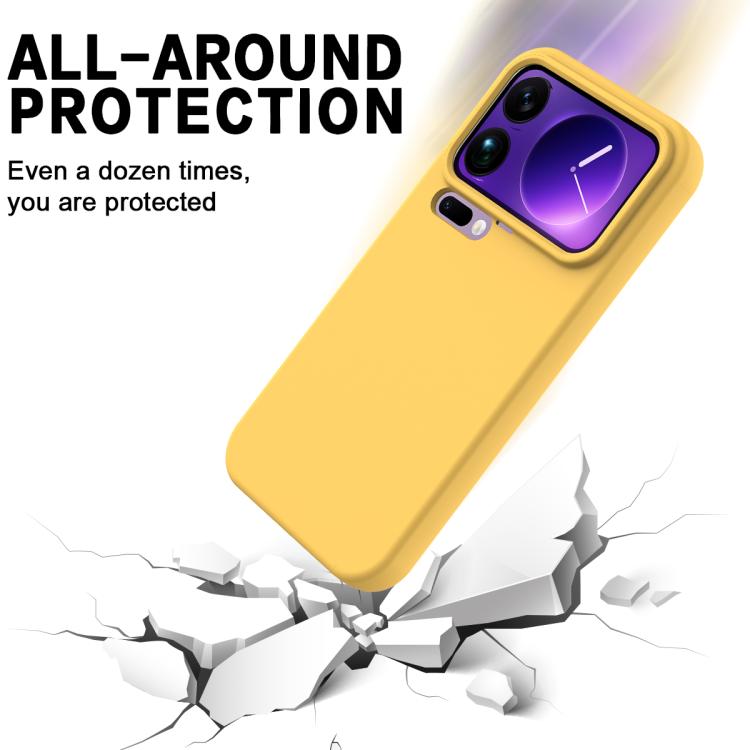 For Xiaomi 17 Pro Max Solid Color Liquid Silicone Dropproof Full Coverage Phone Case