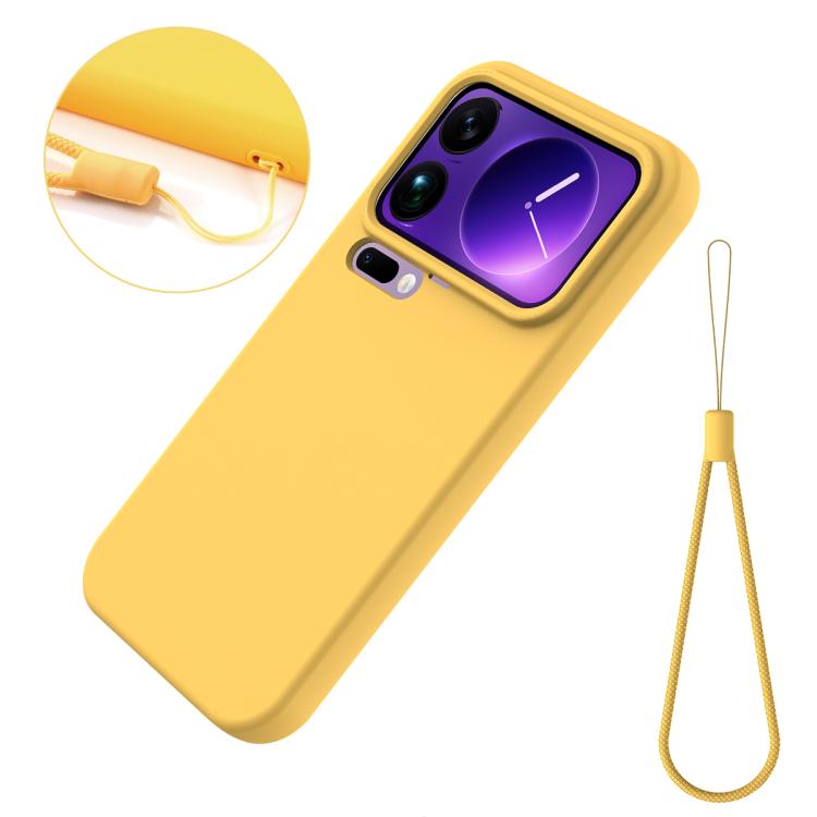 For Xiaomi 17 Pro Max Solid Color Liquid Silicone Dropproof Full Coverage Phone Case