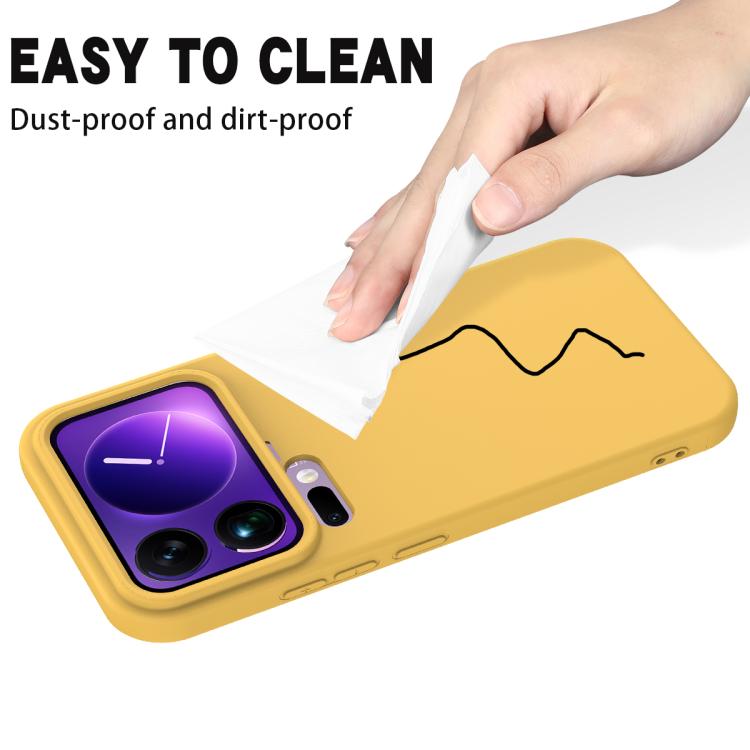 For Xiaomi 17 Pro Max Solid Color Liquid Silicone Dropproof Full Coverage Phone Case