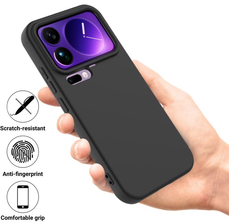 For Xiaomi 17 Pro Max Solid Color Liquid Silicone Dropproof Full Coverage Phone Case
