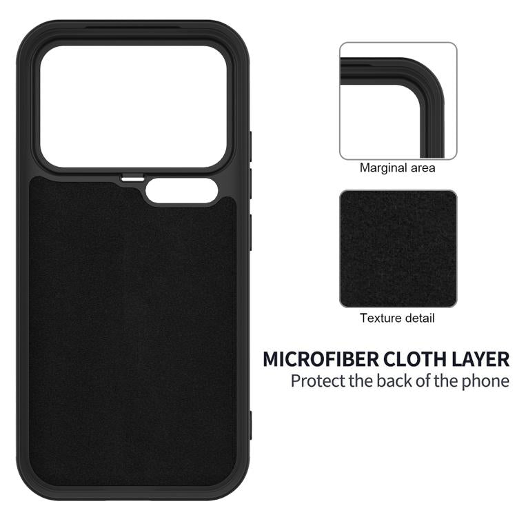 For Xiaomi 17 Pro Max Solid Color Liquid Silicone Dropproof Full Coverage Phone Case