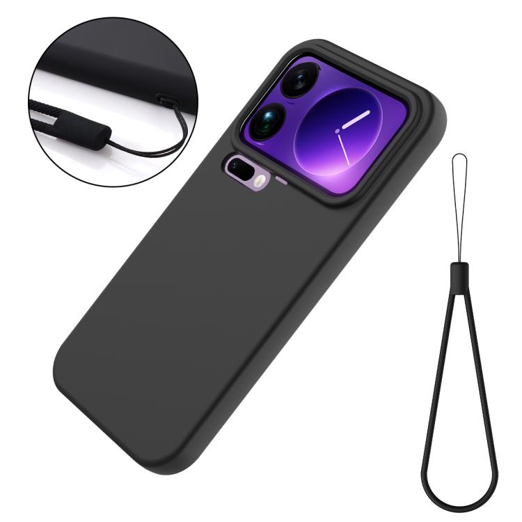 For Xiaomi 17 Pro Max Solid Color Liquid Silicone Dropproof Full Coverage Phone Case