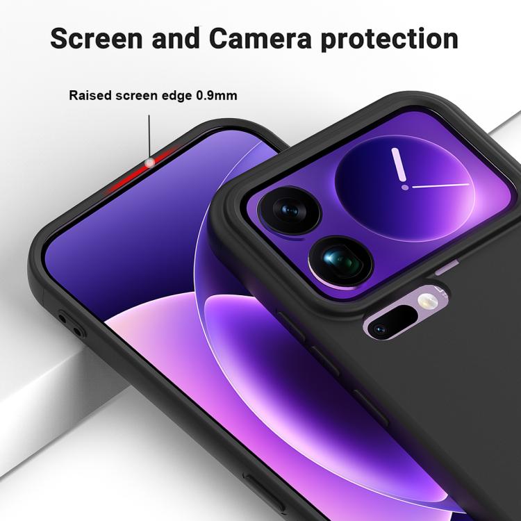 For Xiaomi 17 Pro Solid Color Liquid Silicone Dropproof Full Coverage Phone Case
