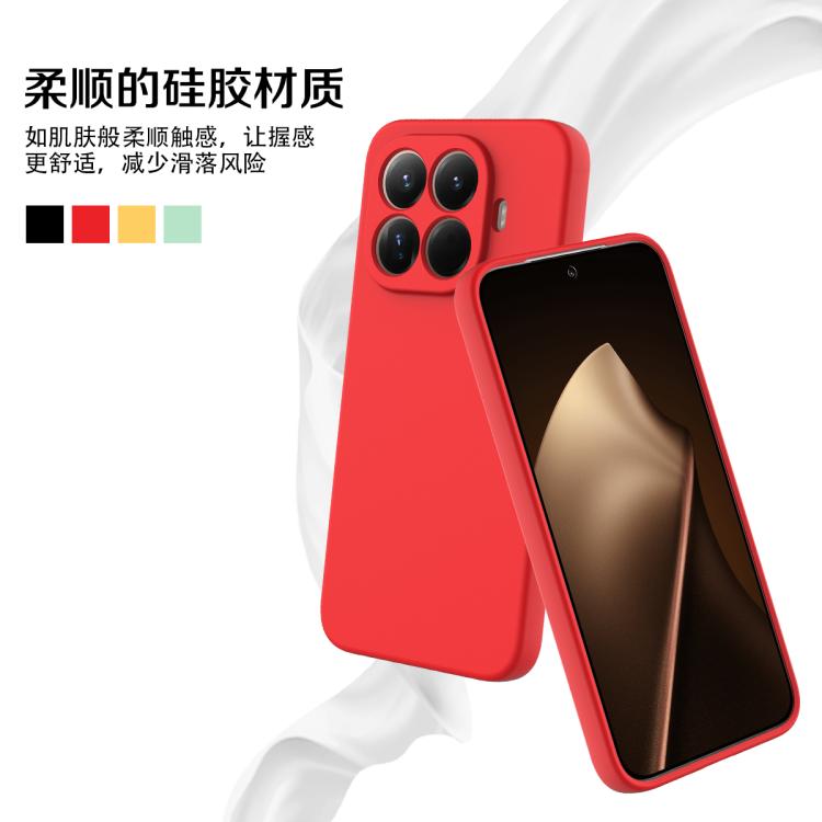 For Xiaomi 15T Pro 5G Solid Color Liquid Silicone Dropproof Full Coverage Phone Case