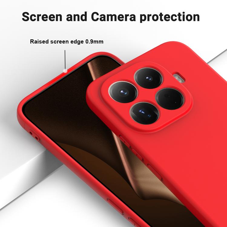 For Xiaomi 15T Pro 5G Solid Color Liquid Silicone Dropproof Full Coverage Phone Case