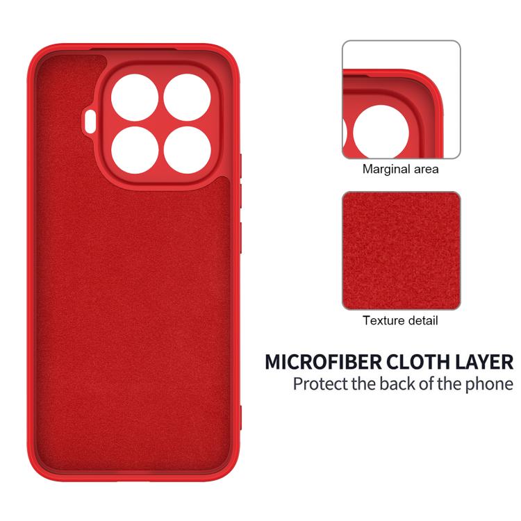 For Xiaomi 15T Pro 5G Solid Color Liquid Silicone Dropproof Full Coverage Phone Case