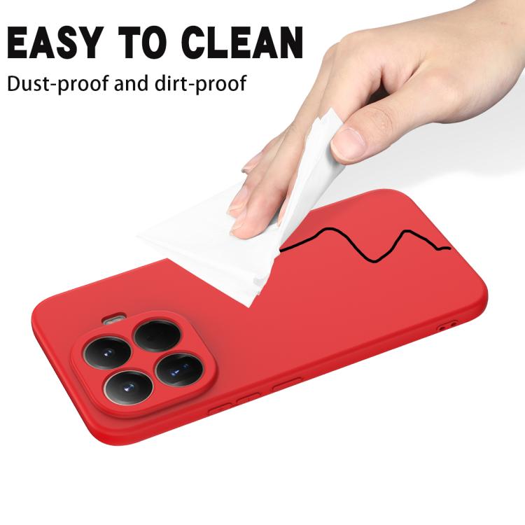 For Xiaomi 15T Pro 5G Solid Color Liquid Silicone Dropproof Full Coverage Phone Case
