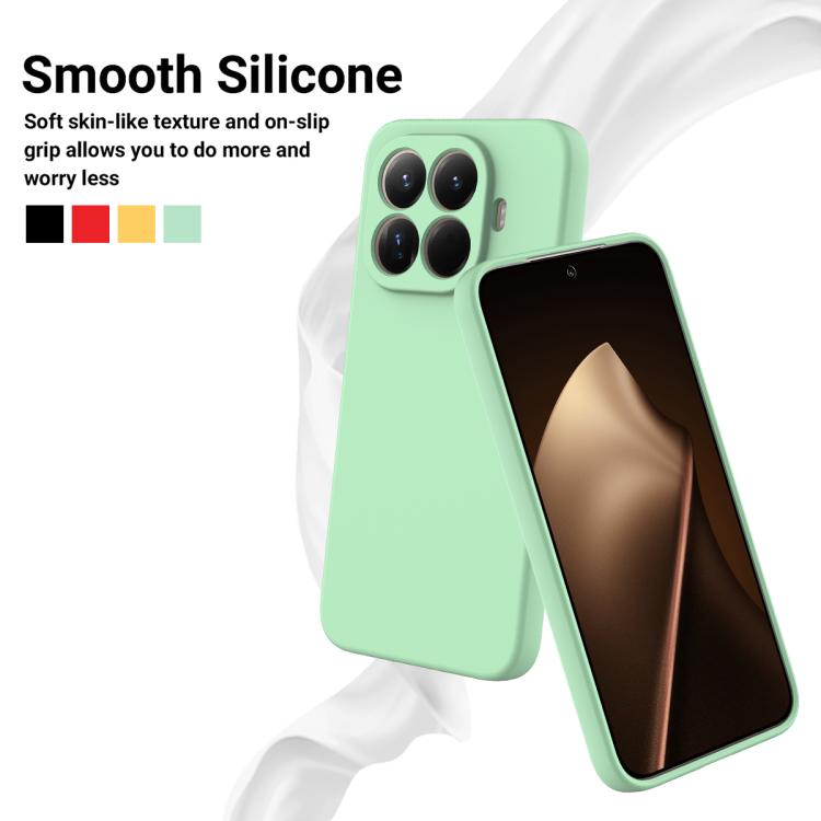 For Xiaomi 15T Pro 5G Solid Color Liquid Silicone Dropproof Full Coverage Phone Case