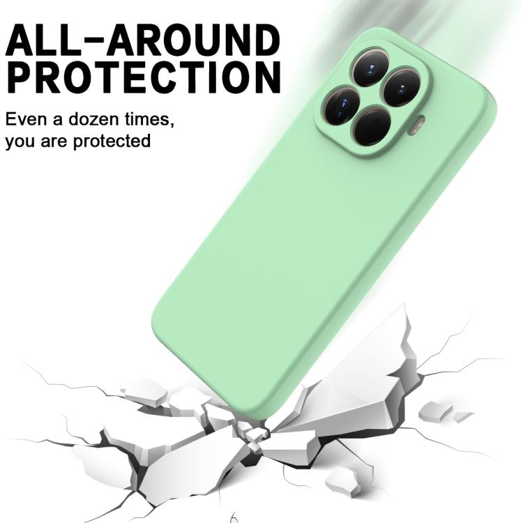 For Xiaomi 15T Pro 5G Solid Color Liquid Silicone Dropproof Full Coverage Phone Case