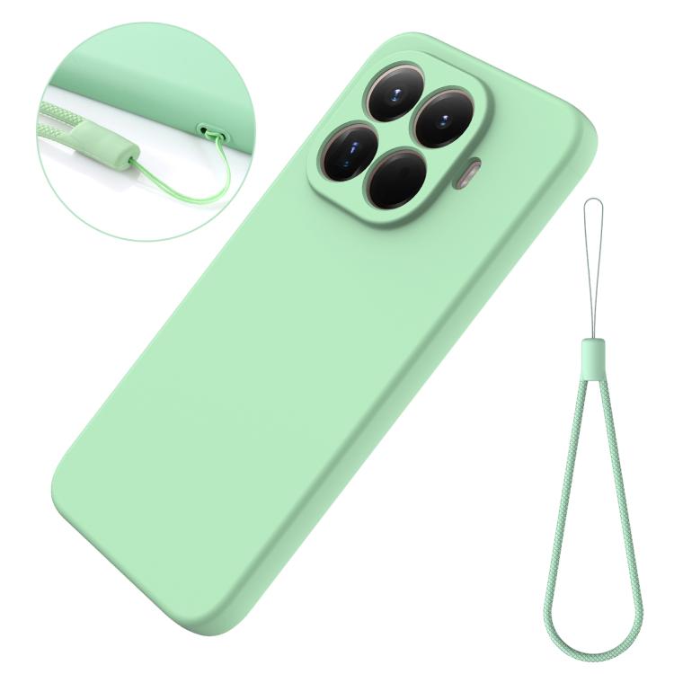 For Xiaomi 15T Pro 5G Solid Color Liquid Silicone Dropproof Full Coverage Phone Case