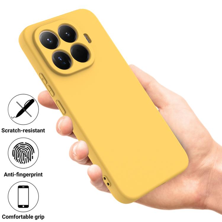 For Xiaomi 15T Pro 5G Solid Color Liquid Silicone Dropproof Full Coverage Phone Case