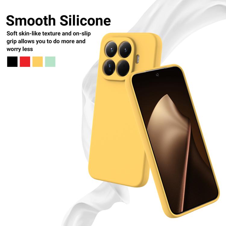 For Xiaomi 15T Pro 5G Solid Color Liquid Silicone Dropproof Full Coverage Phone Case
