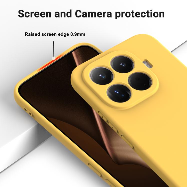 For Xiaomi 15T Pro 5G Solid Color Liquid Silicone Dropproof Full Coverage Phone Case