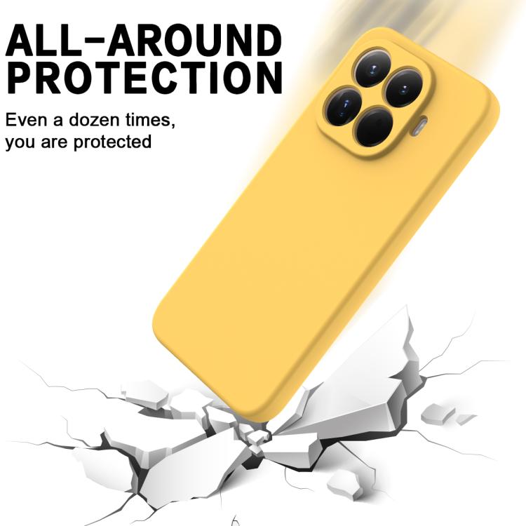 For Xiaomi 15T Pro 5G Solid Color Liquid Silicone Dropproof Full Coverage Phone Case