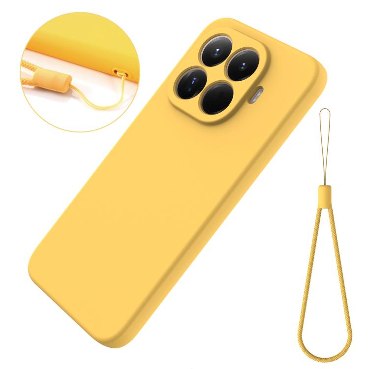 For Xiaomi 15T Pro 5G Solid Color Liquid Silicone Dropproof Full Coverage Phone Case
