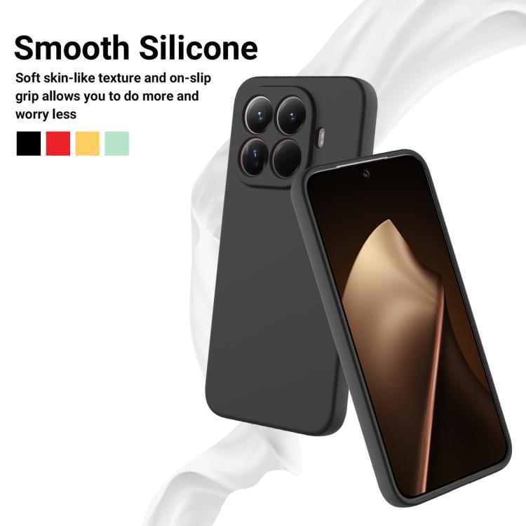 For Xiaomi 15T Pro 5G Solid Color Liquid Silicone Dropproof Full Coverage Phone Case