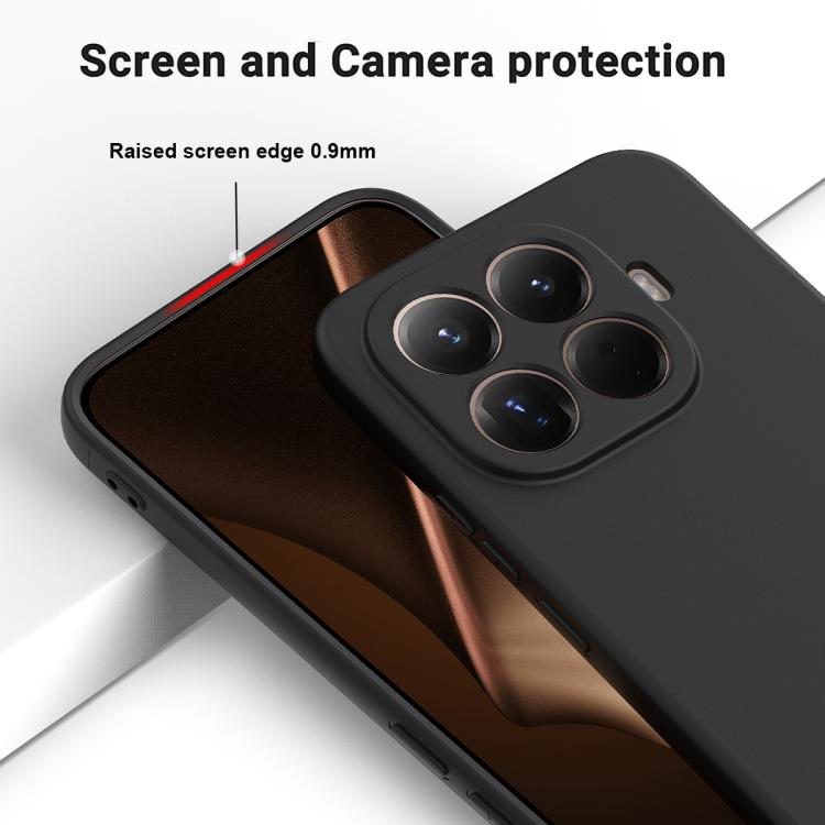 For Xiaomi 15T Pro 5G Solid Color Liquid Silicone Dropproof Full Coverage Phone Case