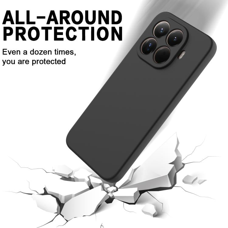 For Xiaomi 15T Pro 5G Solid Color Liquid Silicone Dropproof Full Coverage Phone Case