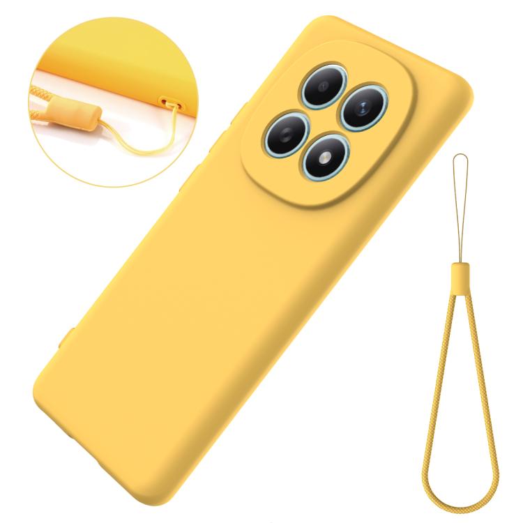For Xiaomi Poco M8 5G Solid Color Liquid Silicone Dropproof Full Coverage Phone Case