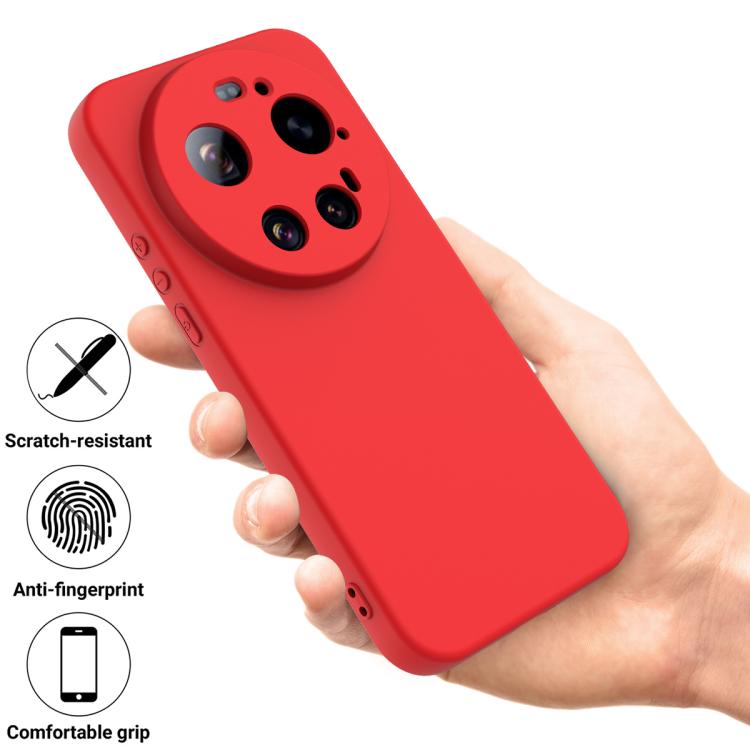 For Xiaomi 17 Ultra Solid Color Liquid Silicone Dropproof Full Coverage Phone Case