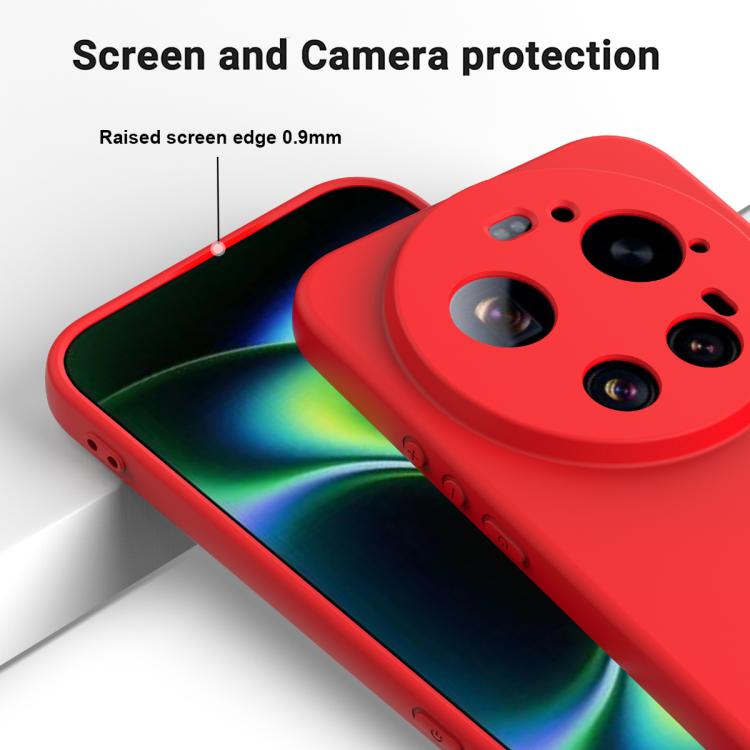 For Xiaomi 17 Ultra Solid Color Liquid Silicone Dropproof Full Coverage Phone Case