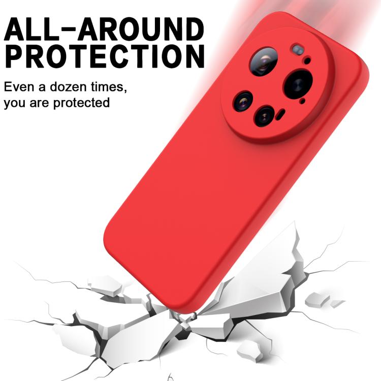 For Xiaomi 17 Ultra Solid Color Liquid Silicone Dropproof Full Coverage Phone Case