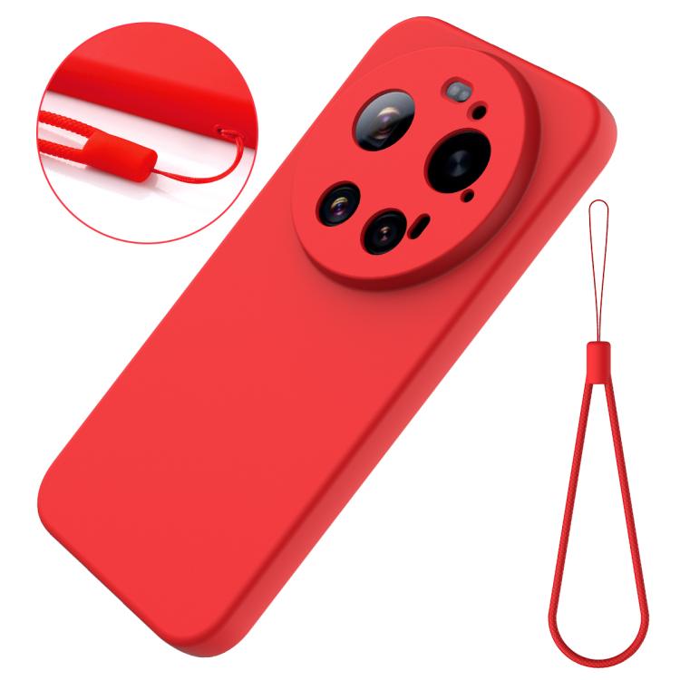 For Xiaomi 17 Ultra Solid Color Liquid Silicone Dropproof Full Coverage Phone Case