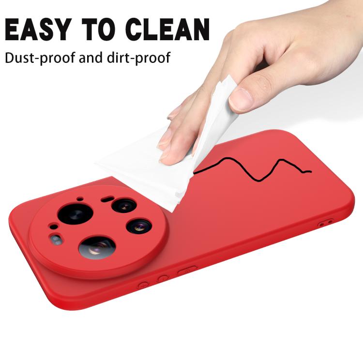 For Xiaomi 17 Ultra Solid Color Liquid Silicone Dropproof Full Coverage Phone Case