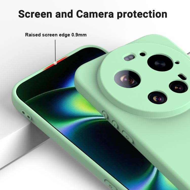 For Xiaomi 17 Ultra Solid Color Liquid Silicone Dropproof Full Coverage Phone Case