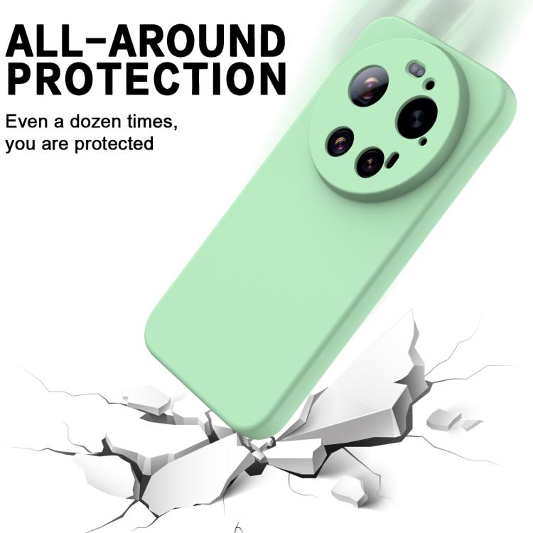 For Xiaomi 17 Ultra Solid Color Liquid Silicone Dropproof Full Coverage Phone Case