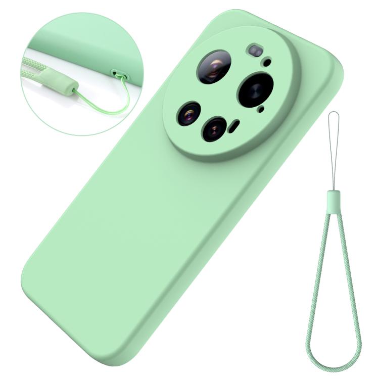 For Xiaomi 17 Ultra Solid Color Liquid Silicone Dropproof Full Coverage Phone Case