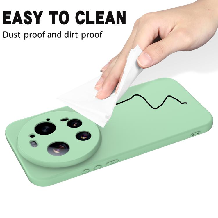 For Xiaomi 17 Ultra Solid Color Liquid Silicone Dropproof Full Coverage Phone Case