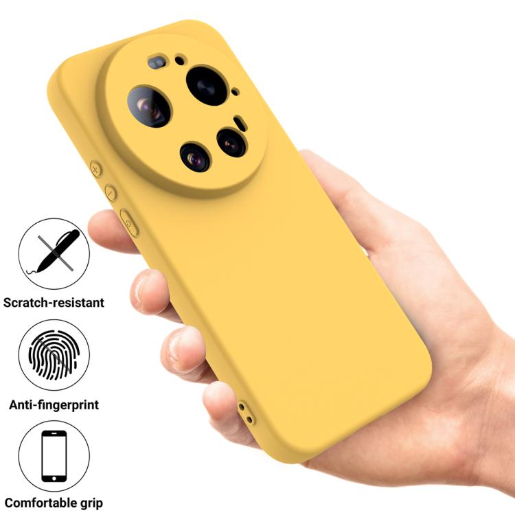 For Xiaomi 17 Ultra Solid Color Liquid Silicone Dropproof Full Coverage Phone Case
