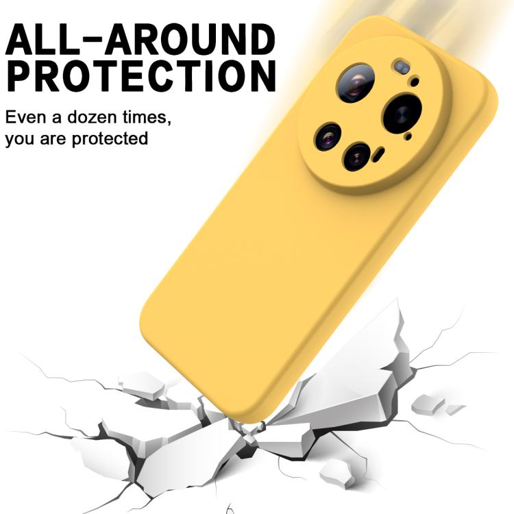 For Xiaomi 17 Ultra Solid Color Liquid Silicone Dropproof Full Coverage Phone Case