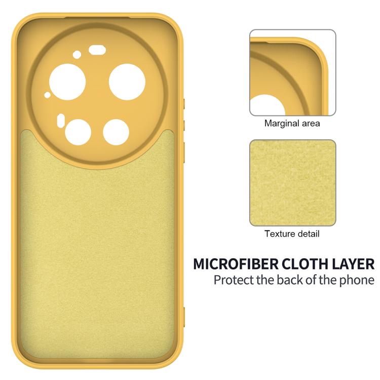 For Xiaomi 17 Ultra Solid Color Liquid Silicone Dropproof Full Coverage Phone Case