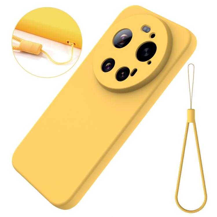 For Xiaomi 17 Ultra Solid Color Liquid Silicone Dropproof Full Coverage Phone Case